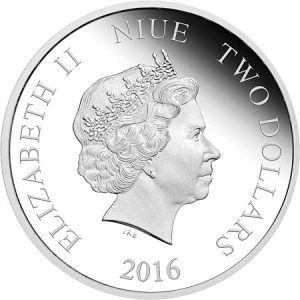 Nuie Two Dollars Silver Coin Obverse