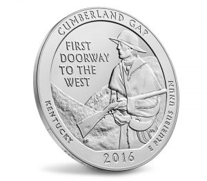 2016 Cumberland Gap 5oz Silver Coin