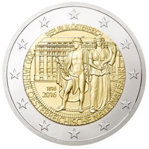 Austria 2016 2 Euro Coin Reverse - Austrian National Bank