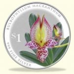 Singapore 2016 Silver $1 Orchid Coin - Bulbophyllum macranthum