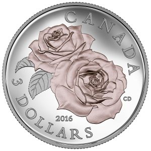 Rose 3 Dollar from Canada with Pink Rose Gold Plating
