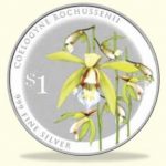 Singapore 2016 Silver $1 Orchid Coin - Coelogyne rochussenii