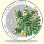 Singapore 2016 Silver $1 Orchid Coin - Dendrobium leonis