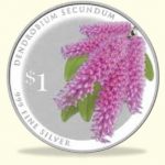 Singapore 2016 Silver $1 Orchid Coin - Dendrobium secundum