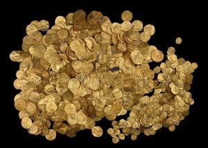 Gold Fatimid Coins From The  Caesarea Coin Hoard