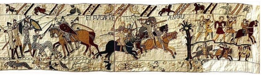 Tapisserie_de_Bayeux_last_section A Small Section of the Bayeux Tappestry