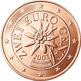 Austria 2 cent Coin
