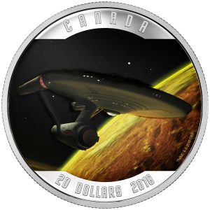 Canada 2016 Star Trek 1oz Silver Enterprise $20 Coin