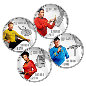 Canada 2016 Star Trek Silver $10 Coin Set - The Characters and the Technology