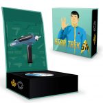 Canada 2016 Star Trek Silver $10 Coin - Spock and Phaser Box