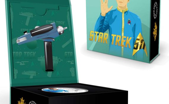 Canada 2016 Star Trek Silver $10 Coin - Spock and Phaser Box