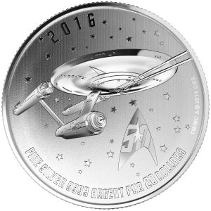 Canada 2016 Star Trek 1/4oz Silver Enterprise $20 Coin