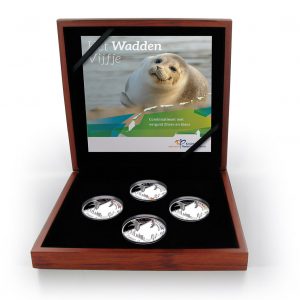 Dutch 2016 The Wadden Sea Silver 5 Euro Four Coin Set