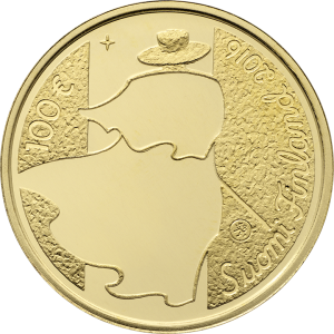 Finland 2016 Eino Leino Gold €100 Coin Reverse