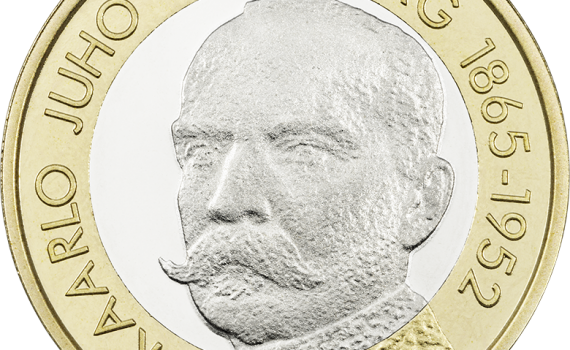 Finland 2016 K.J. Ståhlberg 5 Euro Coin