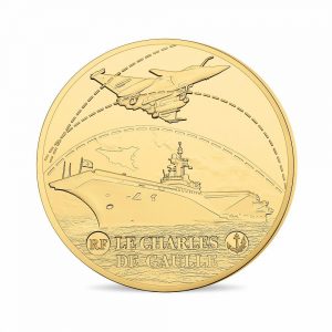 France 2016 Charles de Gaulle Gold 50 Euro Coin Obverse