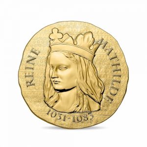 France 2016 Queen Matilda Gold 50 Euro Coin Obverse