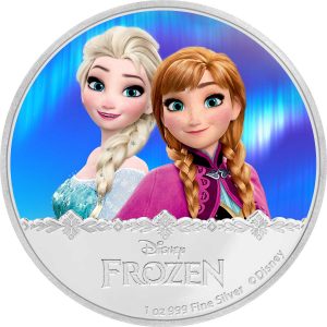 2016 Frozen - Anna and Elsa Silver Coin Reverse