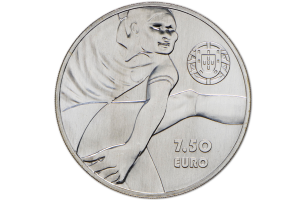 Portugal 2016 "Heroes of Sport" Eusébio €7.5 coin Reverse