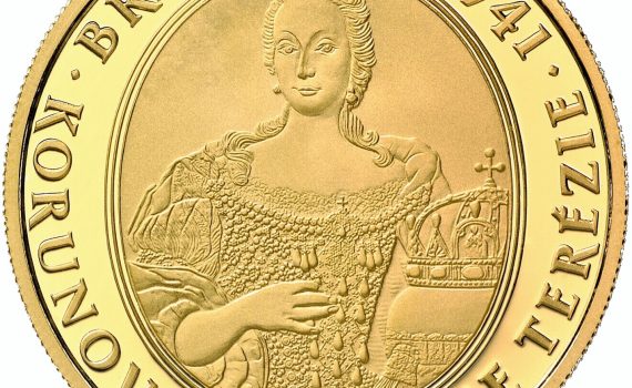 Slovakia 2016 100 Euro Gold Matia Theresa Coin Obverse