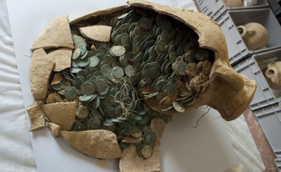 Ancien Roman Coins at the Seville Archaeological Museum