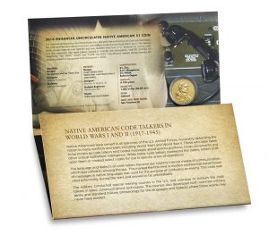 USA 2016 Coin and Currency Set - Code Talkers Folder