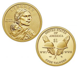 USA 2016 Code Talkers Dollar Coin