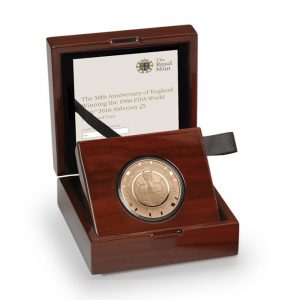 2016 Gold Alderney Crown Coin - 1966 World Cup in box