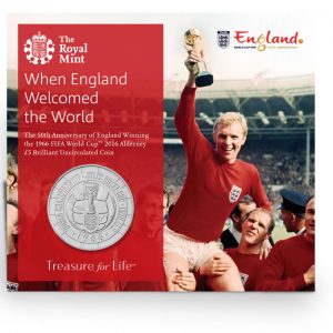 2016 Alderney Crown Coin - 1966 World Cup Uncirculated Pack
