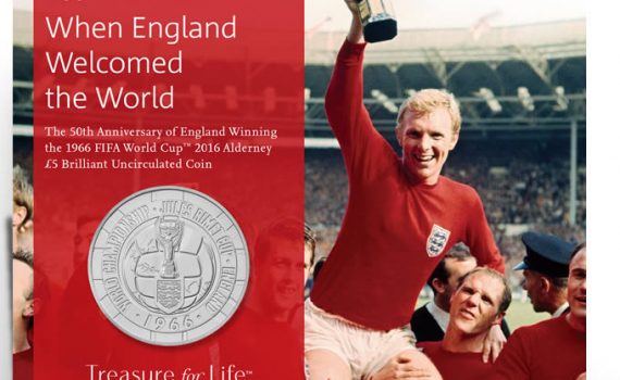 2016 Alderney Crown Coin - 1966 World Cup Uncirculated Pack