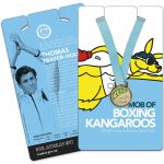 Australia 2016 Olympics Coxing Kangaroo $1 Coin on Swimming Card