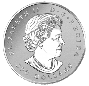 Canada 2016 $300 1oz Platinum Maple Leaf Forever Coin Obverse