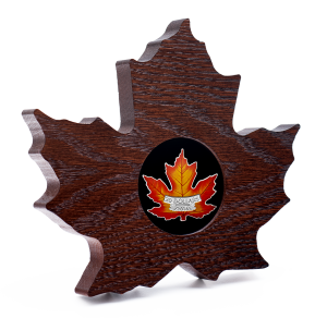 Canada 2016 $20 Silver Maple Leaf Shaped Coin in Box