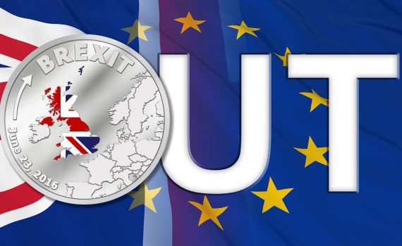Cook Islands 2016 1Dollar BREXIT Silver Coin Splash Image