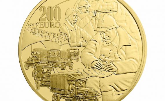 France 1oz Gold 200 Euro - Verdun and the Sacred Way Obverse - Great War Series