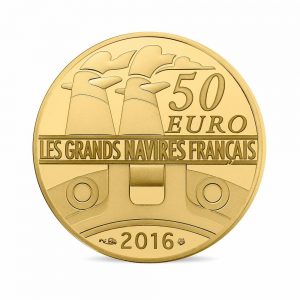 France 2016 Gold 50 Euro Coin - Ile de France Obverse