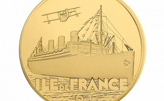 France 2016 Gold 50 Euro Coin - Ile de France Reverse