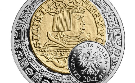 Poland 2016 20 Zloty - Ducat of Sigismund the Elder Obverse