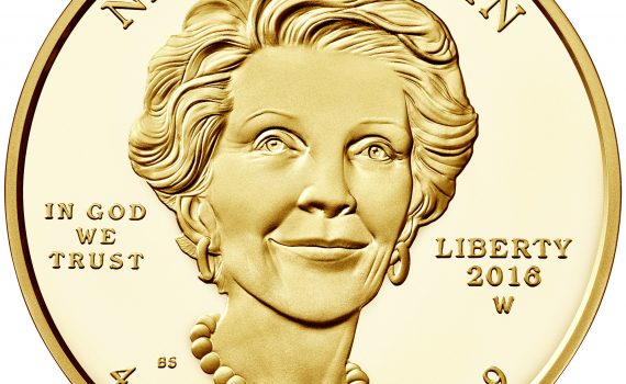 2016 Nancy Reagan First Spouse $10 Gold Coin Obverse