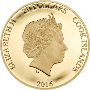 Cook Islands Gold 20 Dollar Brexit Proof Coin Obverse