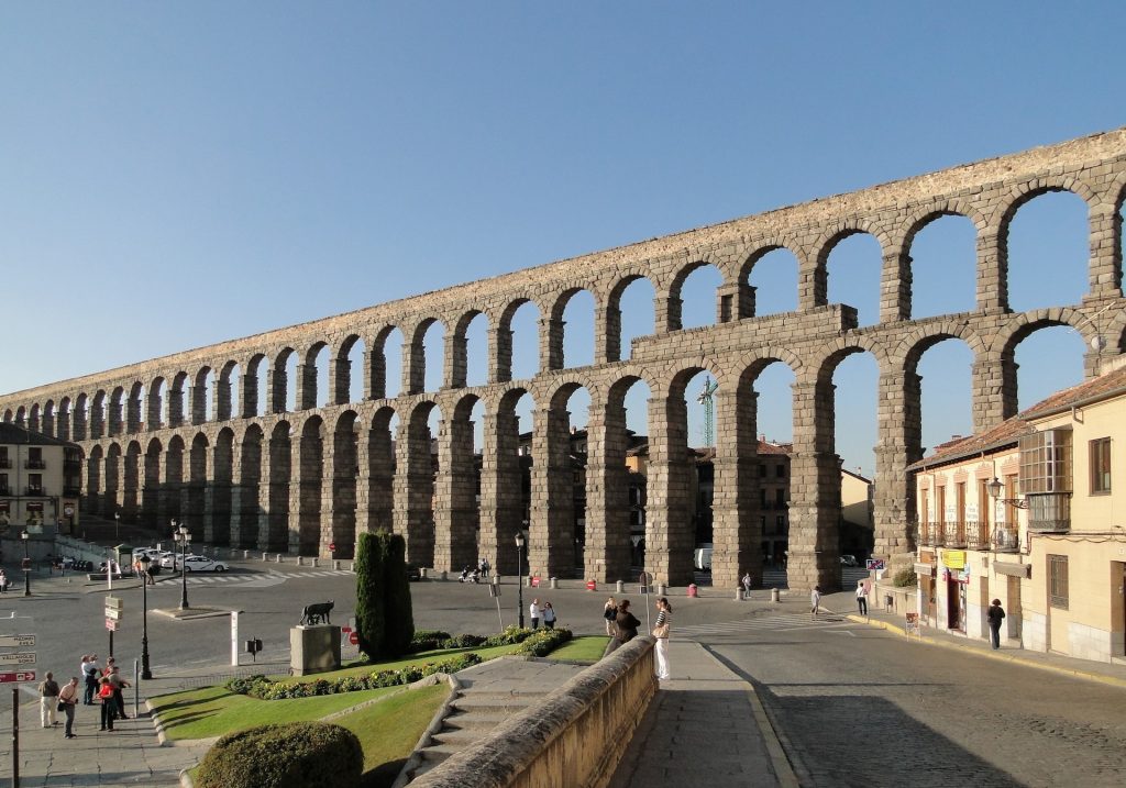 A View of the Aqueduct Bridge of Segovia