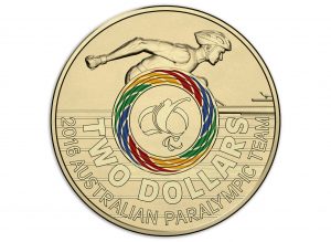 Australia 2016 Paralympic $2 Coin Reverse