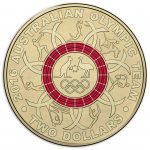 Australia 2016 Olympic Team $2 Coin - Red Ring Reverse
