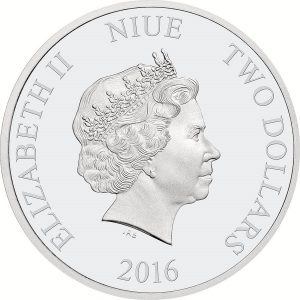 2016 Sherlock 1oz Silver Coin Obverse
