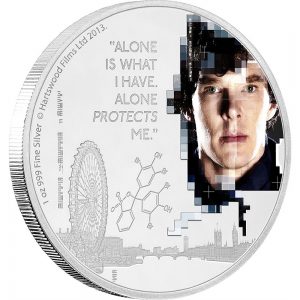 2016 Sherlock 1oz Silver Coin Sherlock Reverse