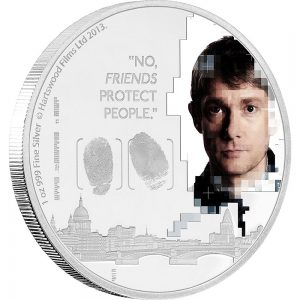 2016 Sherlock 1oz Silver Coin Watson Reverse