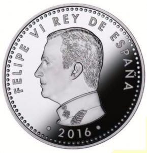 Spain 2016 Silver €10 coin Obverse