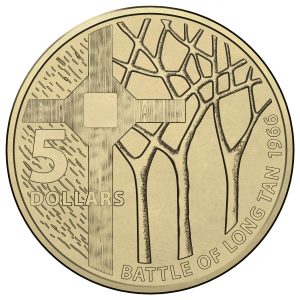Australia 2016 Battle of  Long Tan $5 Coin Reverse