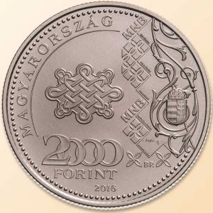 Hungary 2016 2000 Forint 70th Anniversary of Forint Coin Obverse