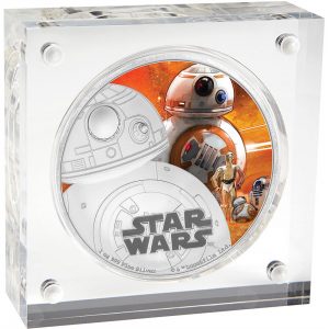 Star Wars: The Force Awakens 2016 BB-8 Silver Coin In Box